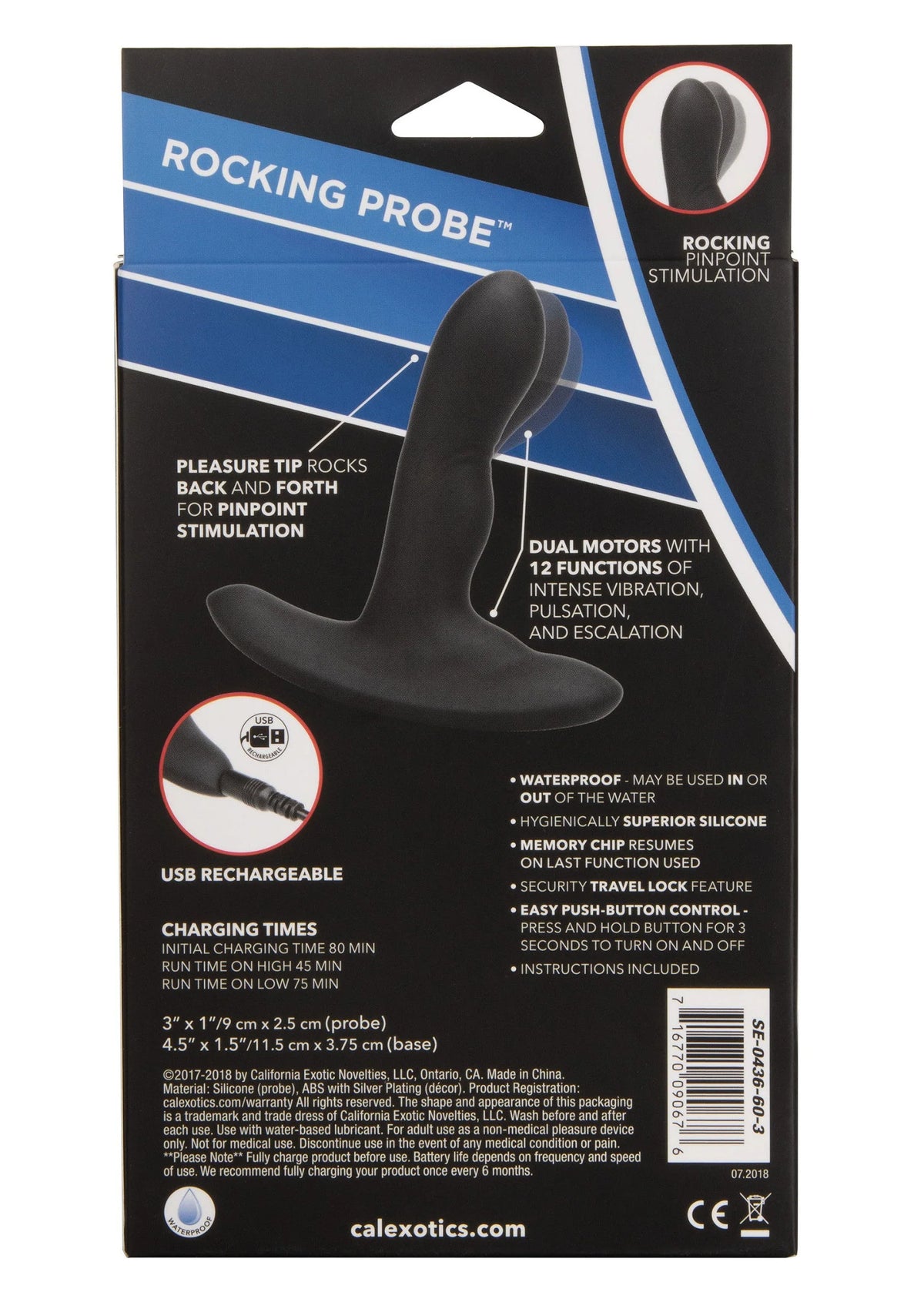 Bestel: Eclipse Rocking Probe vibrator by CalExotics - bij Happytoys.nl, happytoys.be, Happytoys.ae: erotische sex webshop | liever Happy dan Easy ⭐⭐⭐⭐⭐