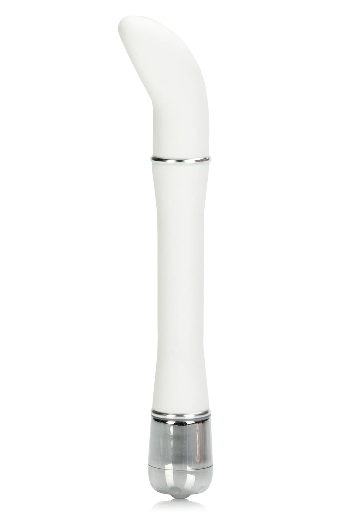 Bestel: Lulu Satin Scoop designvibrator (white) by CalExotics - bij Happytoys.nl, happytoys.be, Happytoys.ae: erotische sex webshop | liever Happy dan Easy ⭐⭐⭐⭐⭐ - Default Title - 12212 - WHITE
