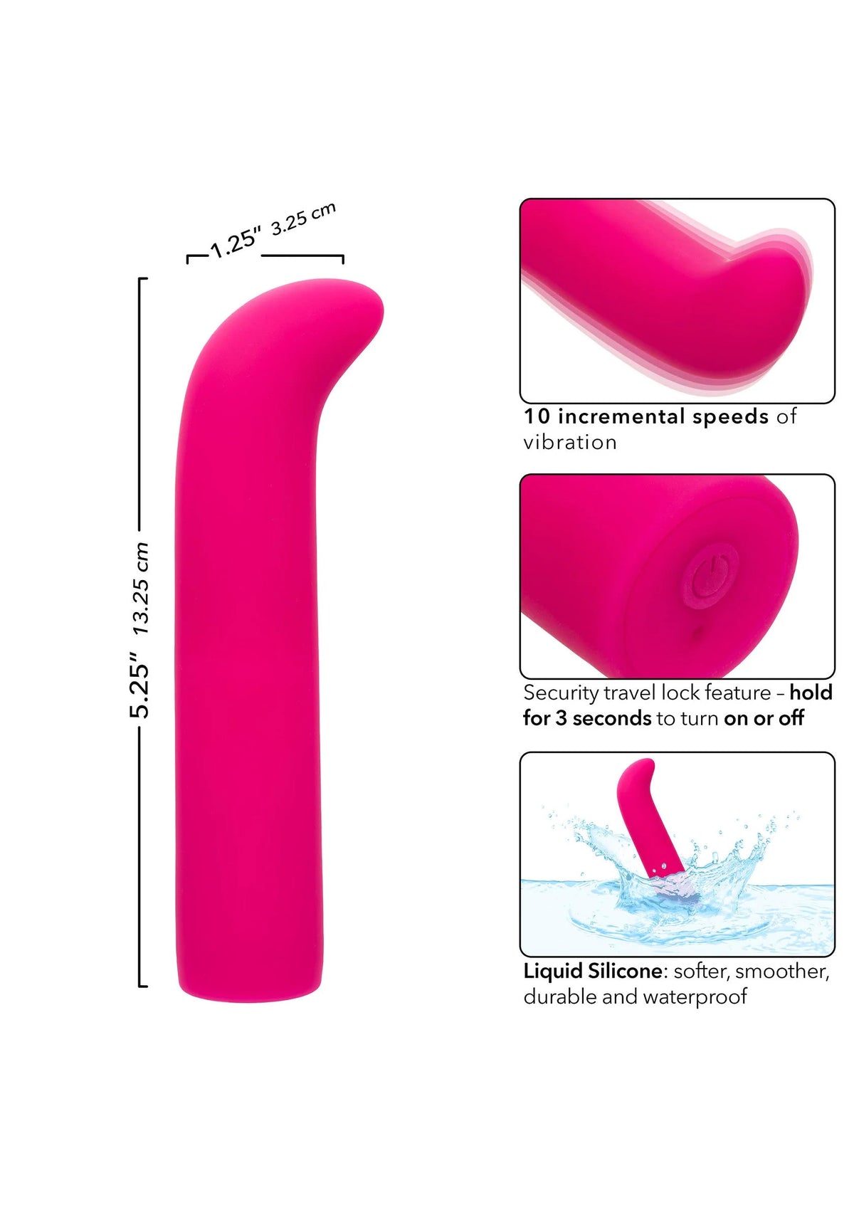 Bestel: Rechargeable Chic Mini G by CalExotics - bij Happytoys.nl, happytoys.be, Happytoys.ae: erotische sex webshop | liever Happy dan Easy ⭐⭐⭐⭐⭐