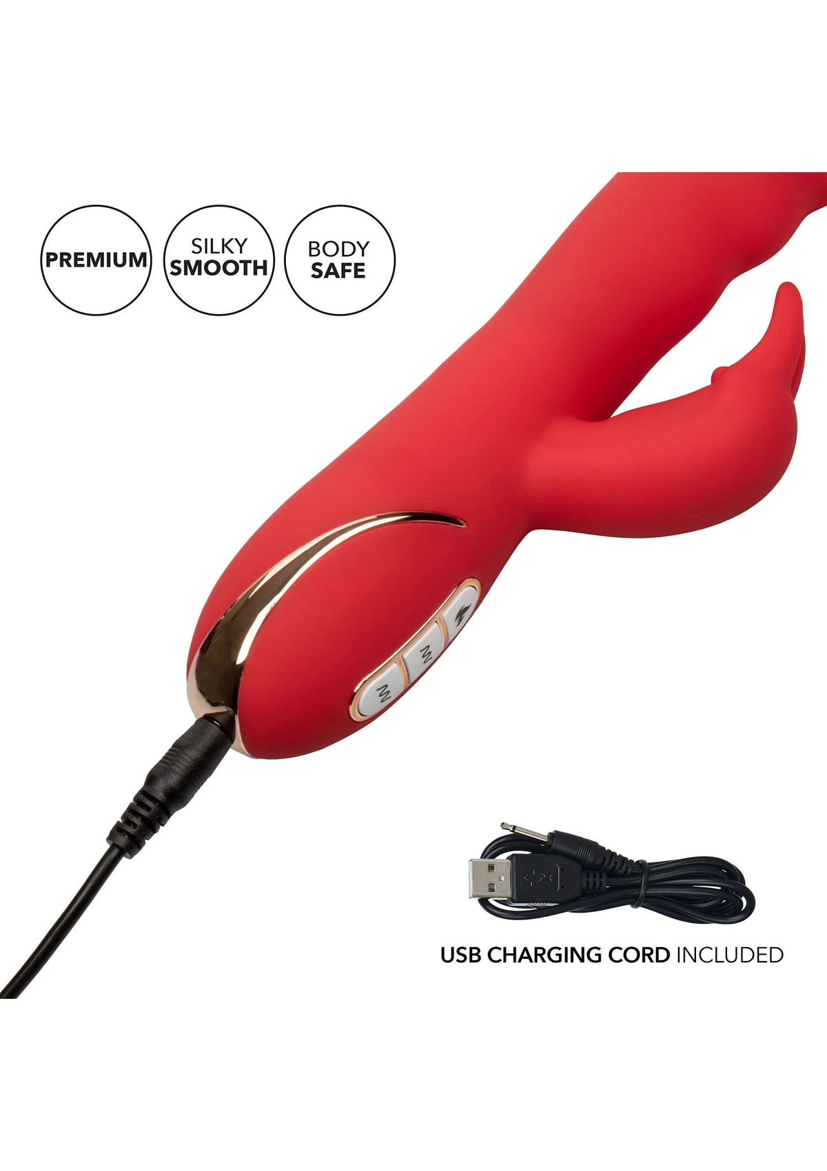 Bestel: Jack Rabbit Signature Heated Silicone Ultra - Soft Rabbit by CalExotics - bij Happytoys.nl, happytoys.be, Happytoys.ae: erotische sex webshop | liever Happy dan Easy ⭐⭐⭐⭐⭐