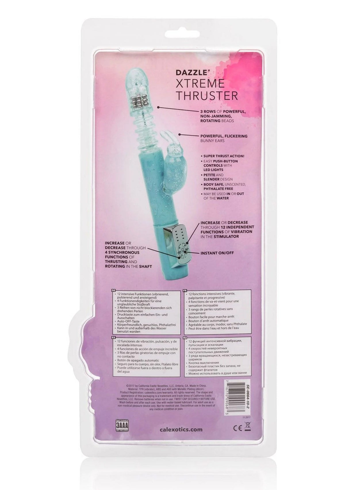 Bestel: Dazzle Xtreme Thruster Vibrator by CalExotics - bij Happytoys.nl, happytoys.be, Happytoys.ae: erotische sex webshop | liever Happy dan Easy ⭐⭐⭐⭐⭐