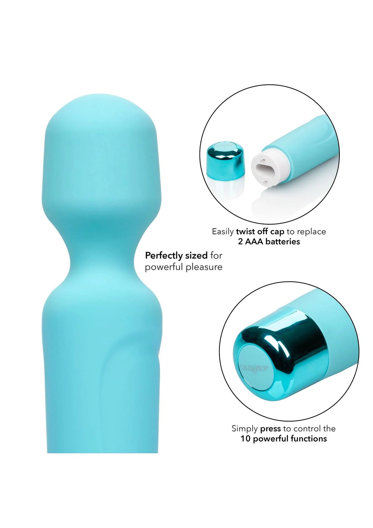 Bestel: Wand vibrator by CalExotics Eden - bij Happytoys.nl, happytoys.be, Happytoys.ae: erotische sex webshop | liever Happy dan Easy ⭐⭐⭐⭐⭐