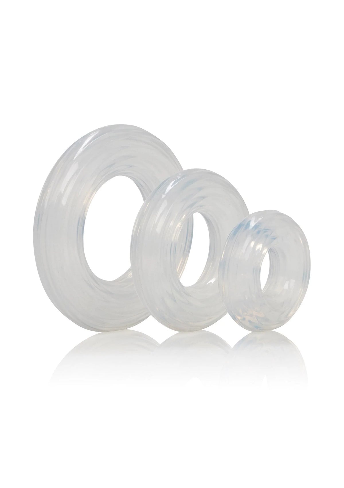 Bestel: CalExotics Premium Silicone Ring Set - bij Happytoys.nl, happytoys.be, Happytoys.ae: erotische sex webshop | liever Happy dan Easy âââââ - Default Title - 12736 - CLEAR