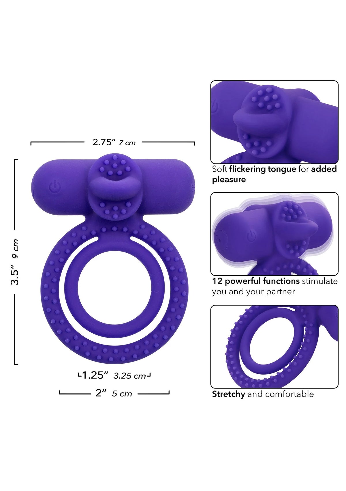 Bestel: Rechargeable Dual Climaxer by CalExotics - bij Happytoys.nl, happytoys.be, Happytoys.ae: erotische sex webshop | liever Happy dan Easy ⭐⭐⭐⭐⭐