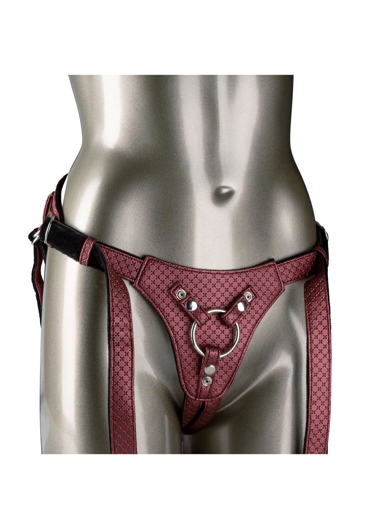 Bestel: The Regal Queen Strapon Harness by CalExotics Her Royal Harness - bij Happytoys.nl, happytoys.be, Happytoys.ae: erotische sex webshop | liever Happy dan Easy ⭐⭐⭐⭐⭐ - Rood - 12861 - RED