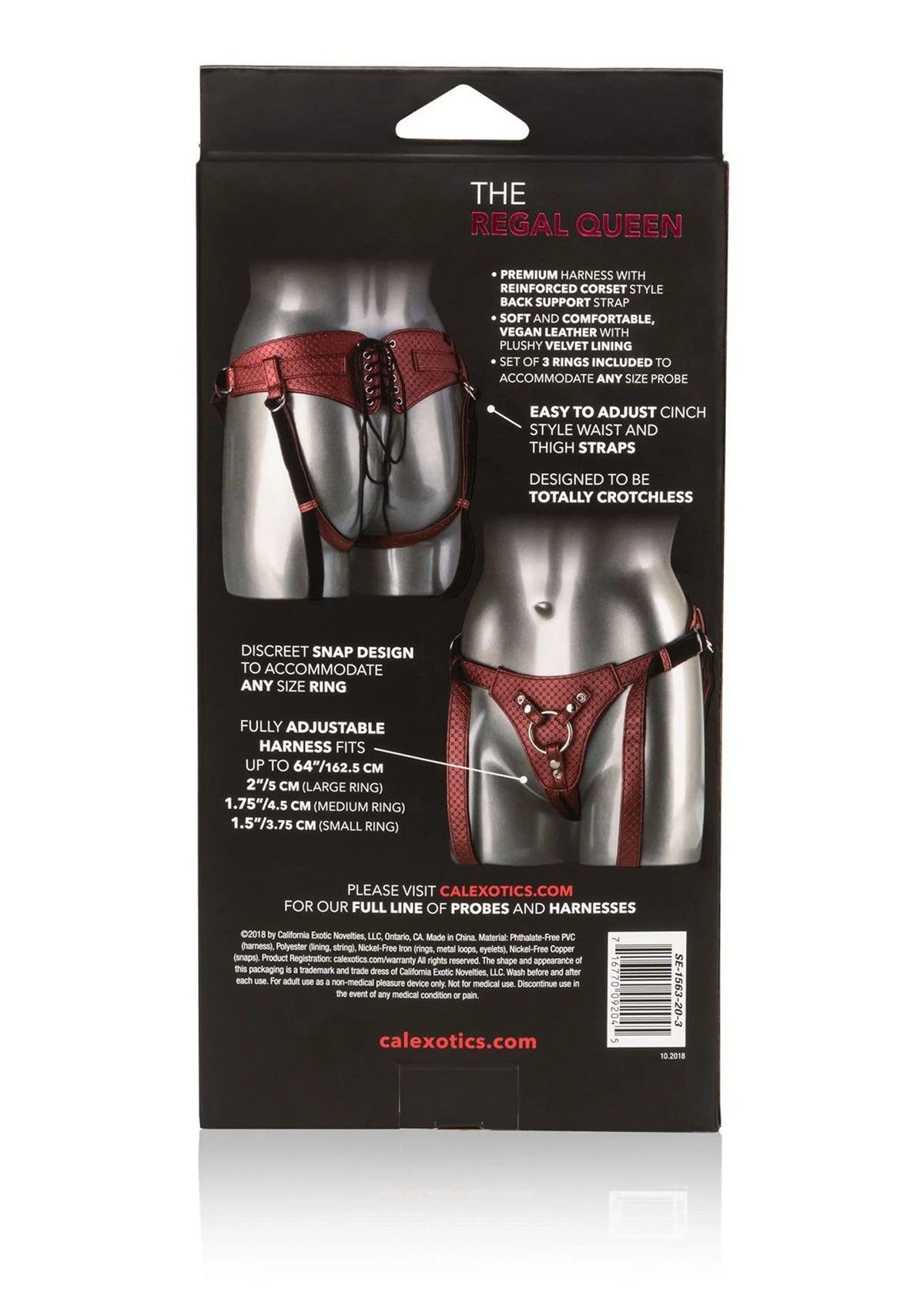 Bestel: The Regal Queen Strapon Harness by CalExotics Her Royal Harness - bij Happytoys.nl, happytoys.be, Happytoys.ae: erotische sex webshop | liever Happy dan Easy ⭐⭐⭐⭐⭐