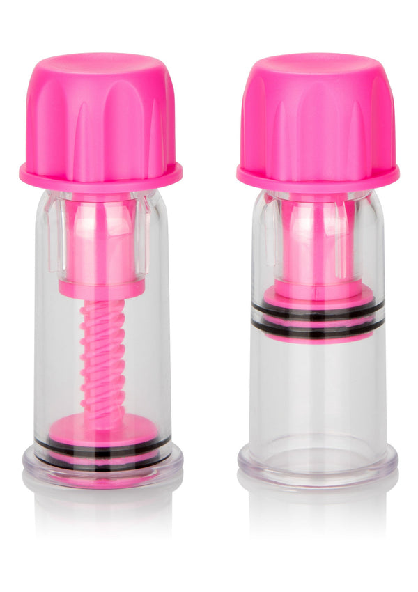 Bestel: Vacuum Twist Suckers by CalExotics Nipple Play - bij Happytoys.nl, happytoys.be, Happytoys.ae: erotische sex webshop | liever Happy dan Easy âââââ - Roze - 12948 - PINK