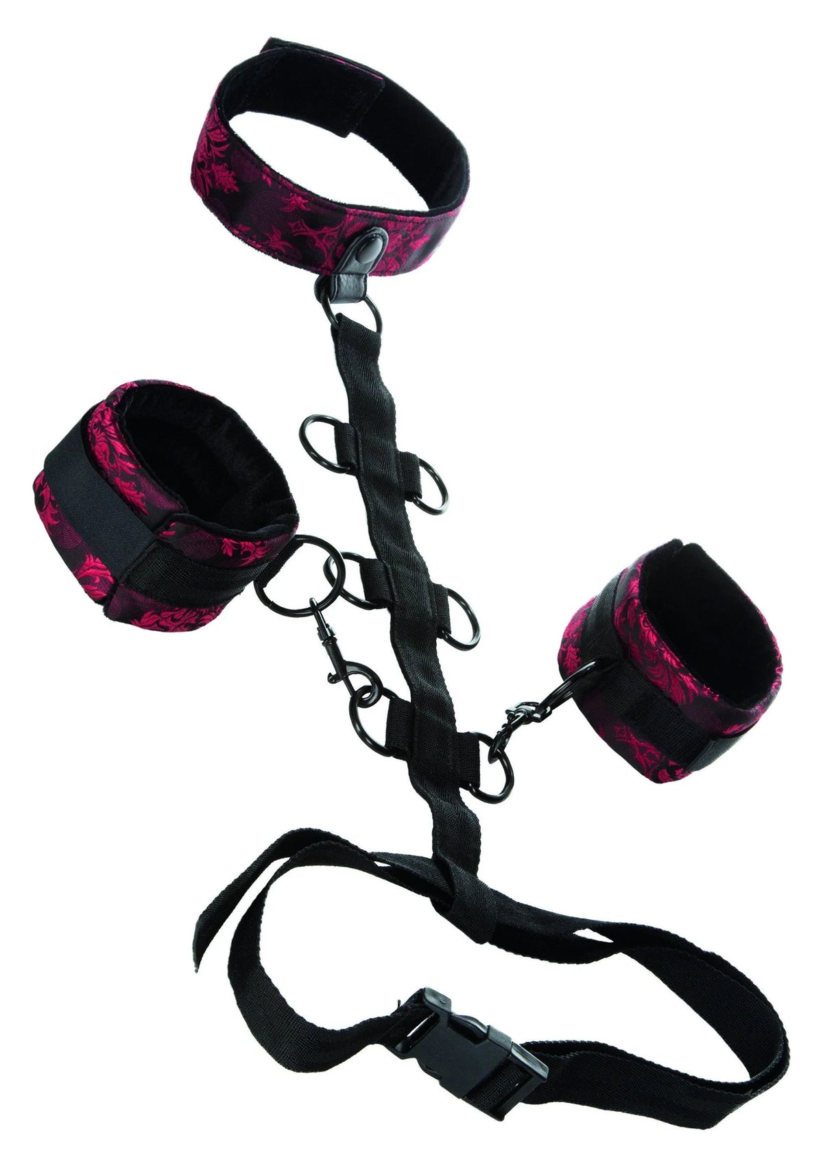 Bestel: Scandal Collar Body Restraint by CalExotics - bij Happytoys.nl, happytoys.be, Happytoys.ae: erotische sex webshop | liever Happy dan Easy ⭐⭐⭐⭐⭐ - Default Title - 13024 - BLACK