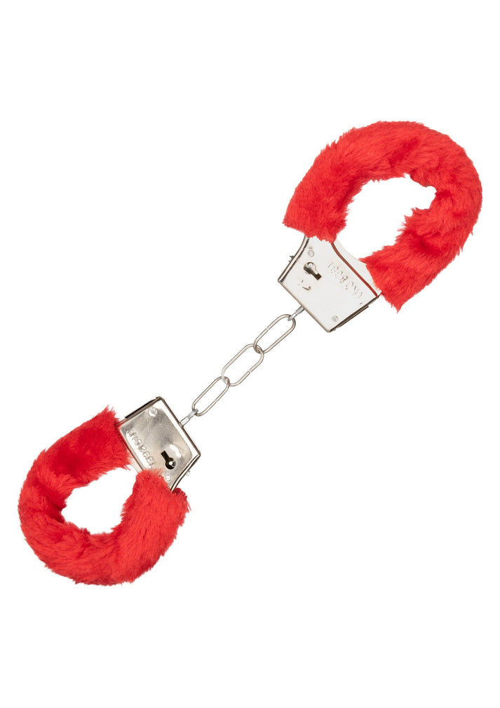 Bestel: Playful Furry Cuffs by CalExotics - bij Happytoys.nl, happytoys.be, Happytoys.ae: erotische sex webshop | liever Happy dan Easy ⭐⭐⭐⭐⭐ - Rood - 13375 - RED
