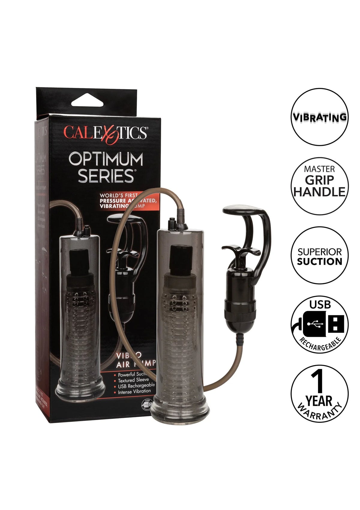 Bestel: Optimum Series Vibro Air Pump by CalExotics - bij Happytoys.nl, happytoys.be, Happytoys.ae: erotische sex webshop | liever Happy dan Easy ⭐⭐⭐⭐⭐