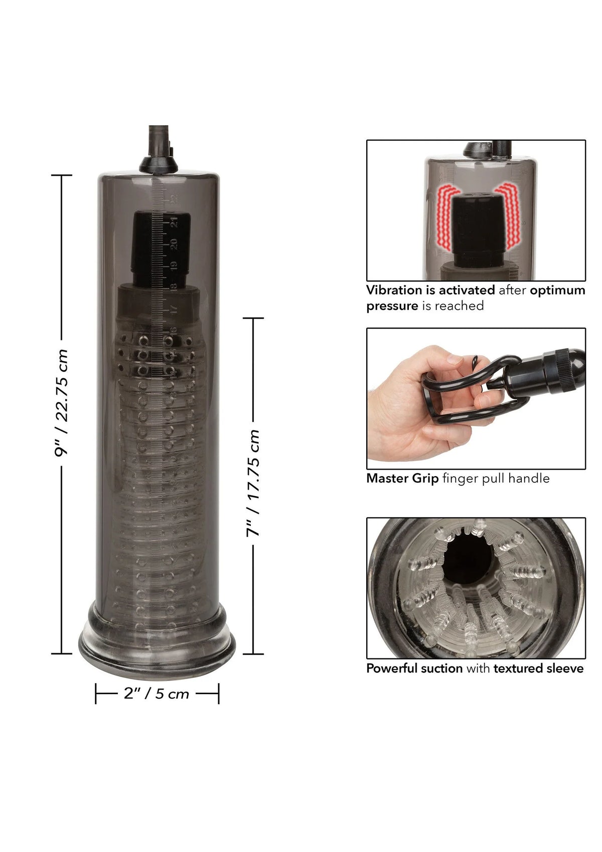 Bestel: Optimum Series Vibro Air Pump by CalExotics - bij Happytoys.nl, happytoys.be, Happytoys.ae: erotische sex webshop | liever Happy dan Easy ⭐⭐⭐⭐⭐