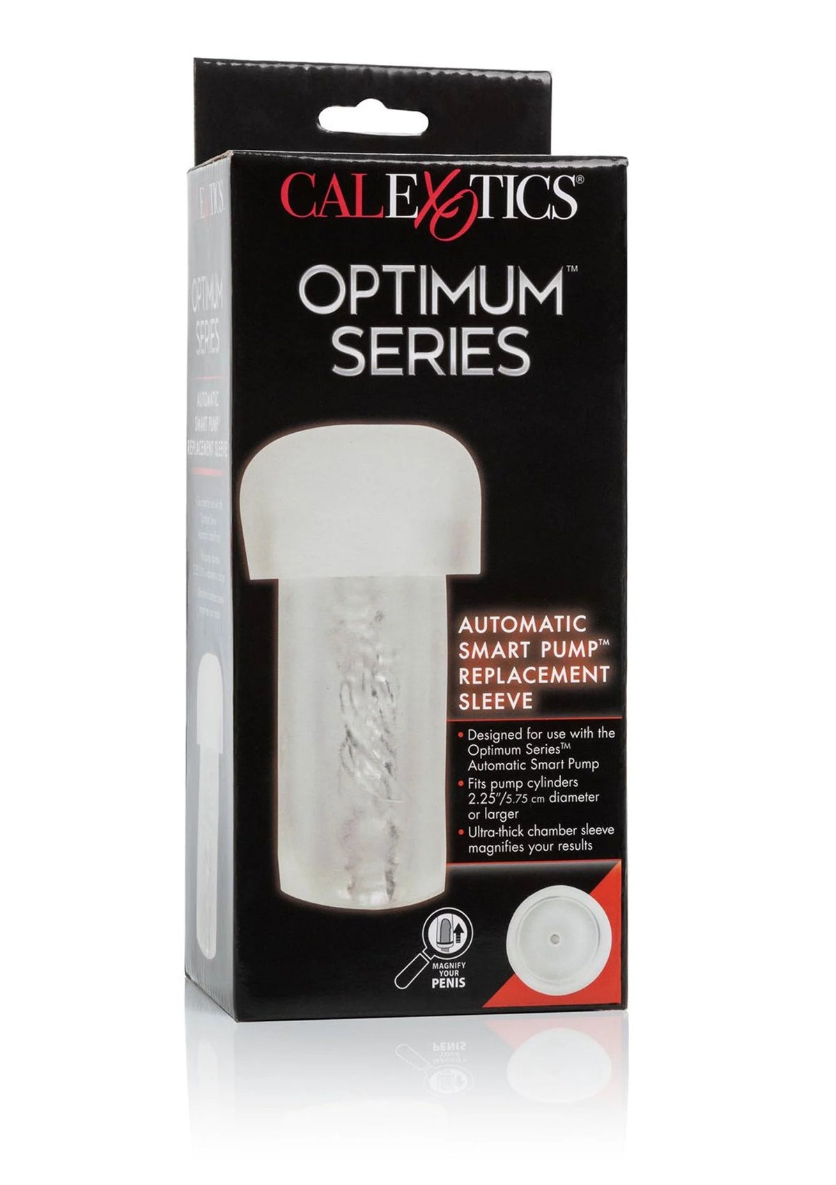 Bestel: Optimum Series Automatic Smart Pump Replacement Sleeve by CalExotics - bij Happytoys.nl, happytoys.be, Happytoys.ae: erotische sex webshop | liever Happy dan Easy ⭐⭐⭐⭐⭐