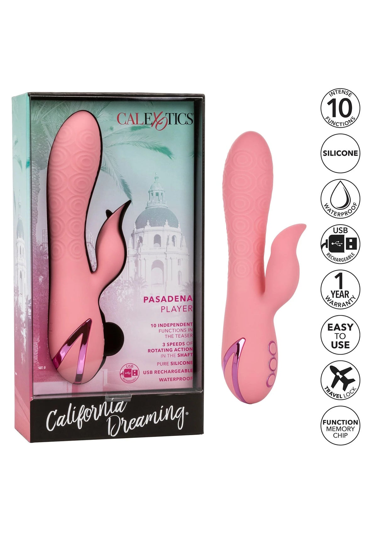 Bestel: California Dreaming Pasadena Player by CalExotics - bij Happytoys.nl, happytoys.be, Happytoys.ae: erotische sex webshop | liever Happy dan Easy ⭐⭐⭐⭐⭐