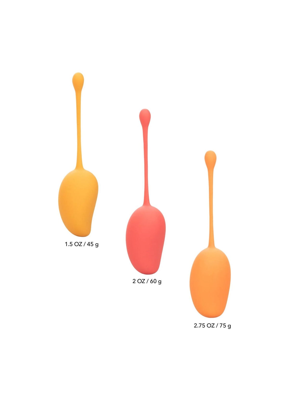 Bestel: Kegel Training Set Mango by CalExotics - bij Happytoys.nl, happytoys.be, Happytoys.ae: erotische sex webshop | liever Happy dan Easy ⭐⭐⭐⭐⭐