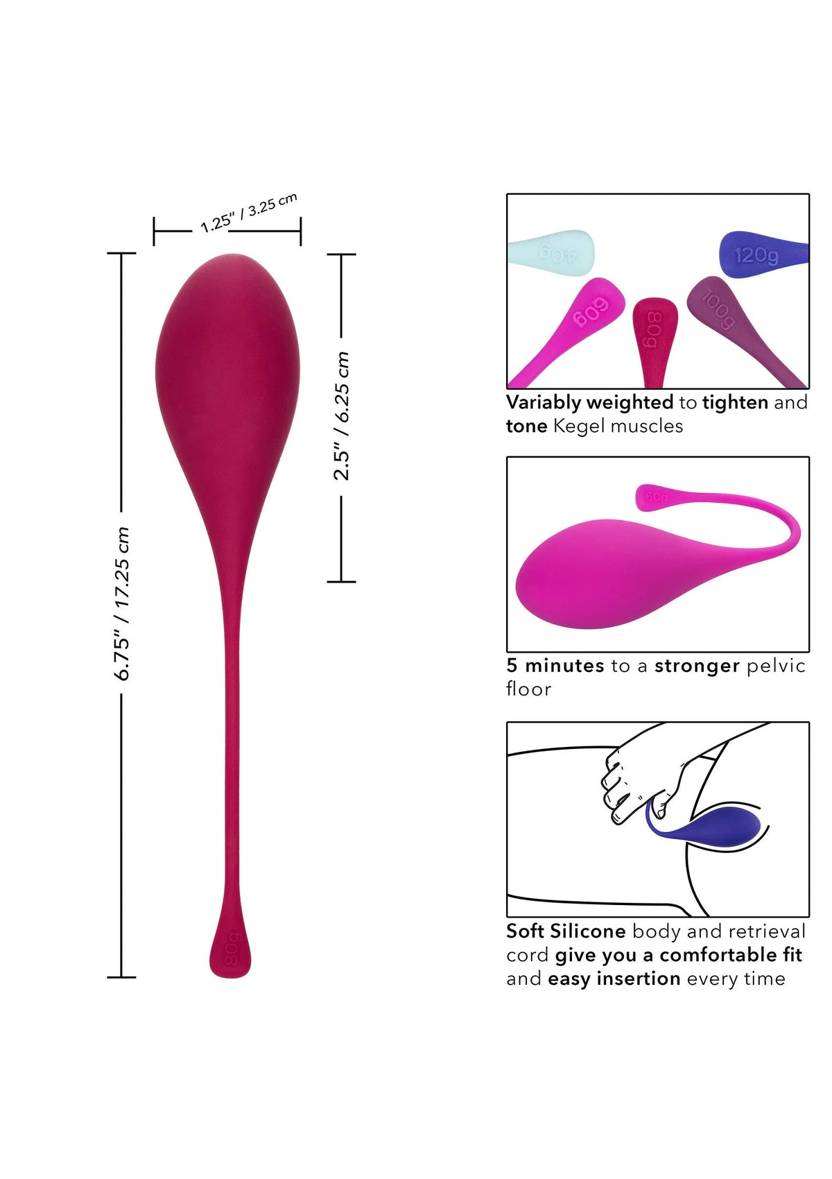 Bestel: Kegel Training 5 - Piece Set bekkenbodem trainer by CalExotics - bij Happytoys.nl, happytoys.be, Happytoys.ae: erotische sex webshop | liever Happy dan Easy âââââ