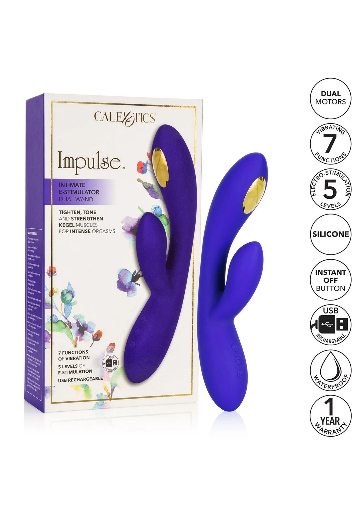 Bestel: Impulse Intimate E - Stimulator Dual Wand vibrator CalExotics by CalExotics - bij Happytoys.nl, happytoys.be, Happytoys.ae: erotische sex webshop | liever Happy dan Easy ⭐⭐⭐⭐⭐