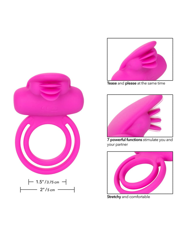 Bestel: Dual Clit Flicker Enhancer cockring by CalExotics Couples Enhancer - bij Happytoys.nl, happytoys.be, Happytoys.ae: erotische sex webshop | liever Happy dan Easy âââââ