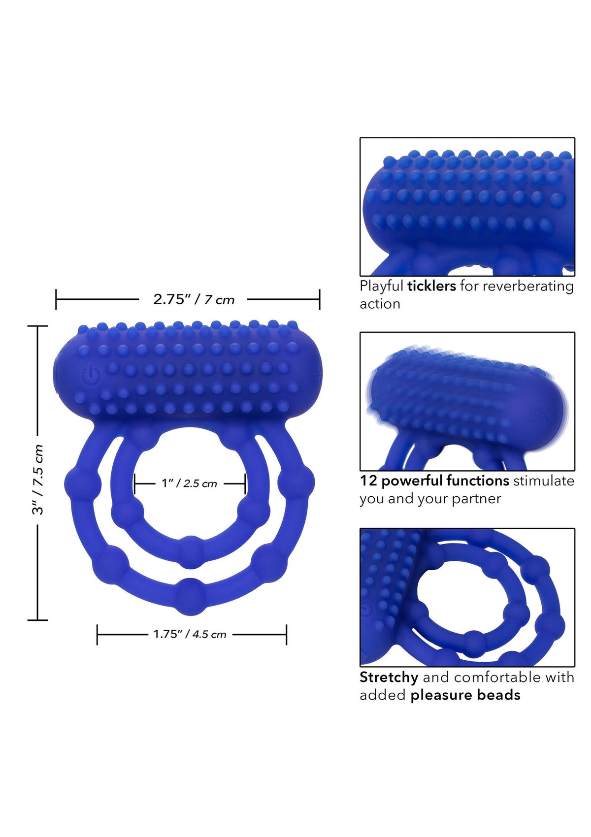 Bestel: 10 Bead Maximus Ring - bij Happytoys.nl, happytoys.be, Happytoys.ae: erotische sex webshop | liever Happy dan Easy ⭐⭐⭐⭐⭐