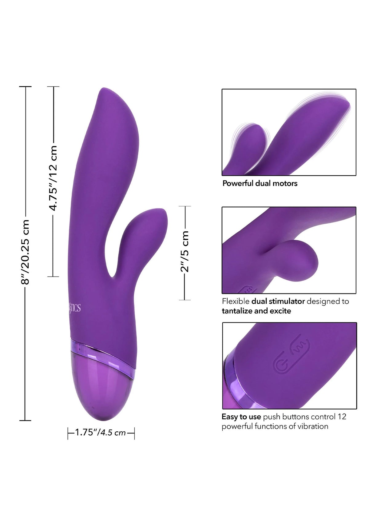 Bestel: Aura Dual Lover by CalExotics - bij Happytoys.nl, happytoys.be, Happytoys.ae: erotische sex webshop | liever Happy dan Easy ⭐⭐⭐⭐⭐