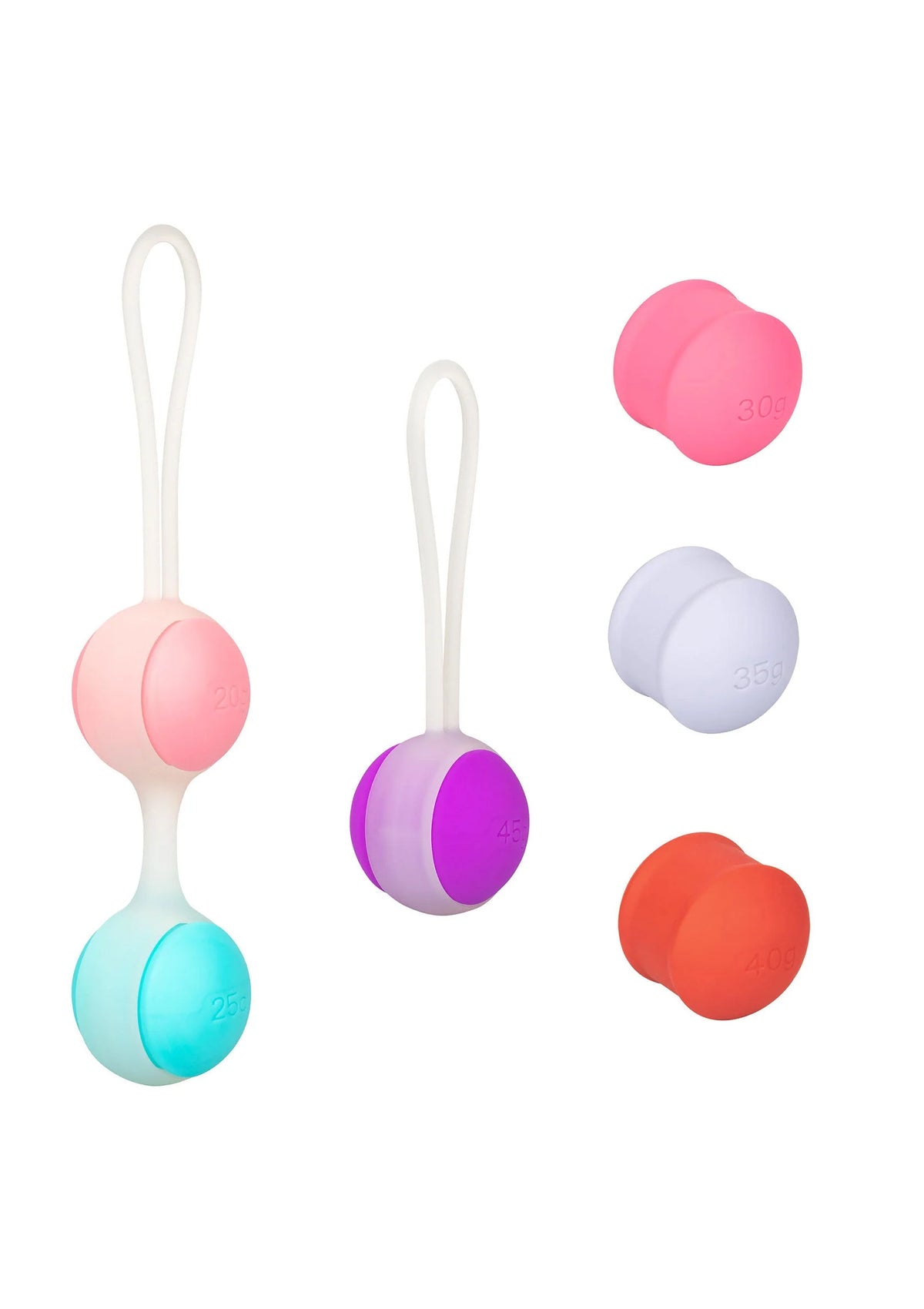 Bestel: CalExotics She - ology Interchangeable Weighted Kegel Set - bij Happytoys.nl, happytoys.be, Happytoys.ae: erotische sex webshop | liever Happy dan Easy ⭐⭐⭐⭐⭐ - Default Title - 14061 - ASSORT