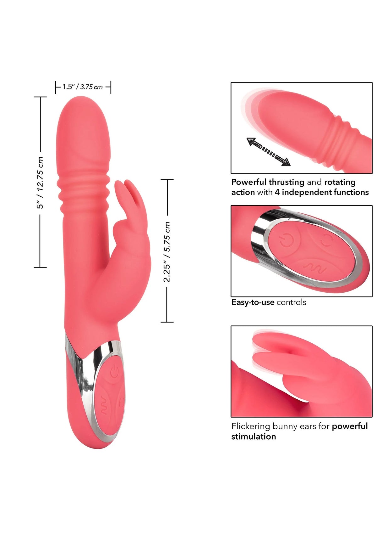 Bestel: Enchanted Exciter Rabbit vibrator by CalExotics - bij Happytoys.nl, happytoys.be, Happytoys.ae: erotische sex webshop | liever Happy dan Easy ⭐⭐⭐⭐⭐