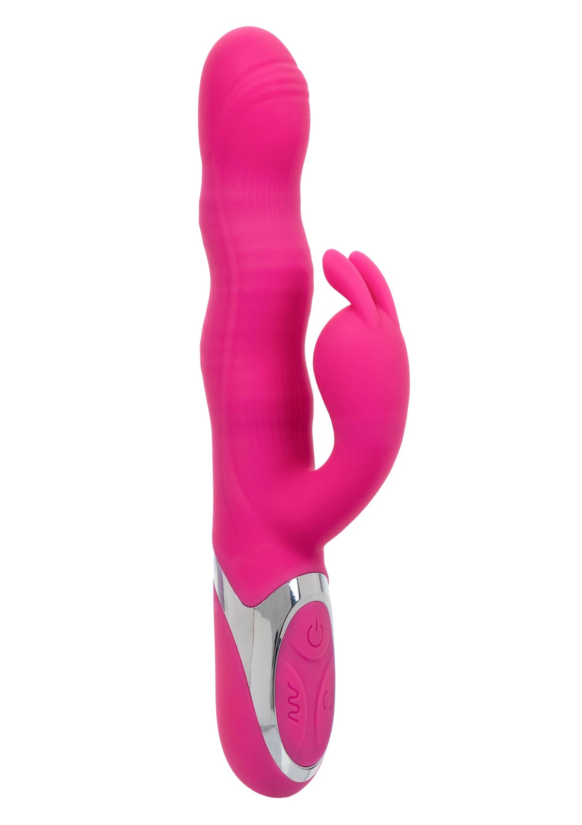 Bestel: Wave Action Bunny by CalExotics Enchanted - bij Happytoys.nl, happytoys.be, Happytoys.ae: erotische sex webshop | liever Happy dan Easy ⭐⭐⭐⭐⭐ - Default Title - 14099 - PINK
