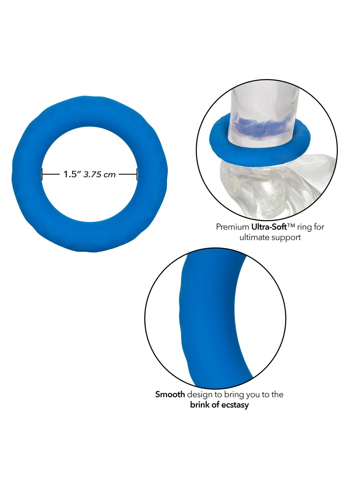 Bestel: Link Up Ultra - Soft Max Cockring by CalExotics - bij Happytoys.nl, happytoys.be, Happytoys.ae: erotische sex webshop | liever Happy dan Easy ⭐⭐⭐⭐⭐