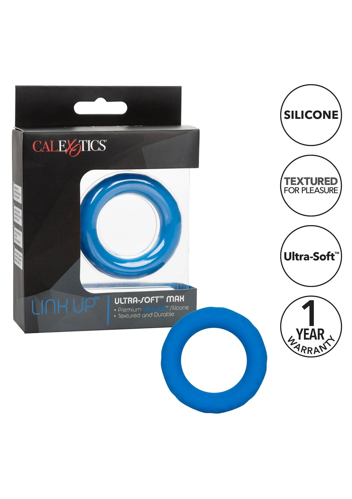 Bestel: Link Up Ultra - Soft Max Cockring by CalExotics - bij Happytoys.nl, happytoys.be, Happytoys.ae: erotische sex webshop | liever Happy dan Easy ⭐⭐⭐⭐⭐