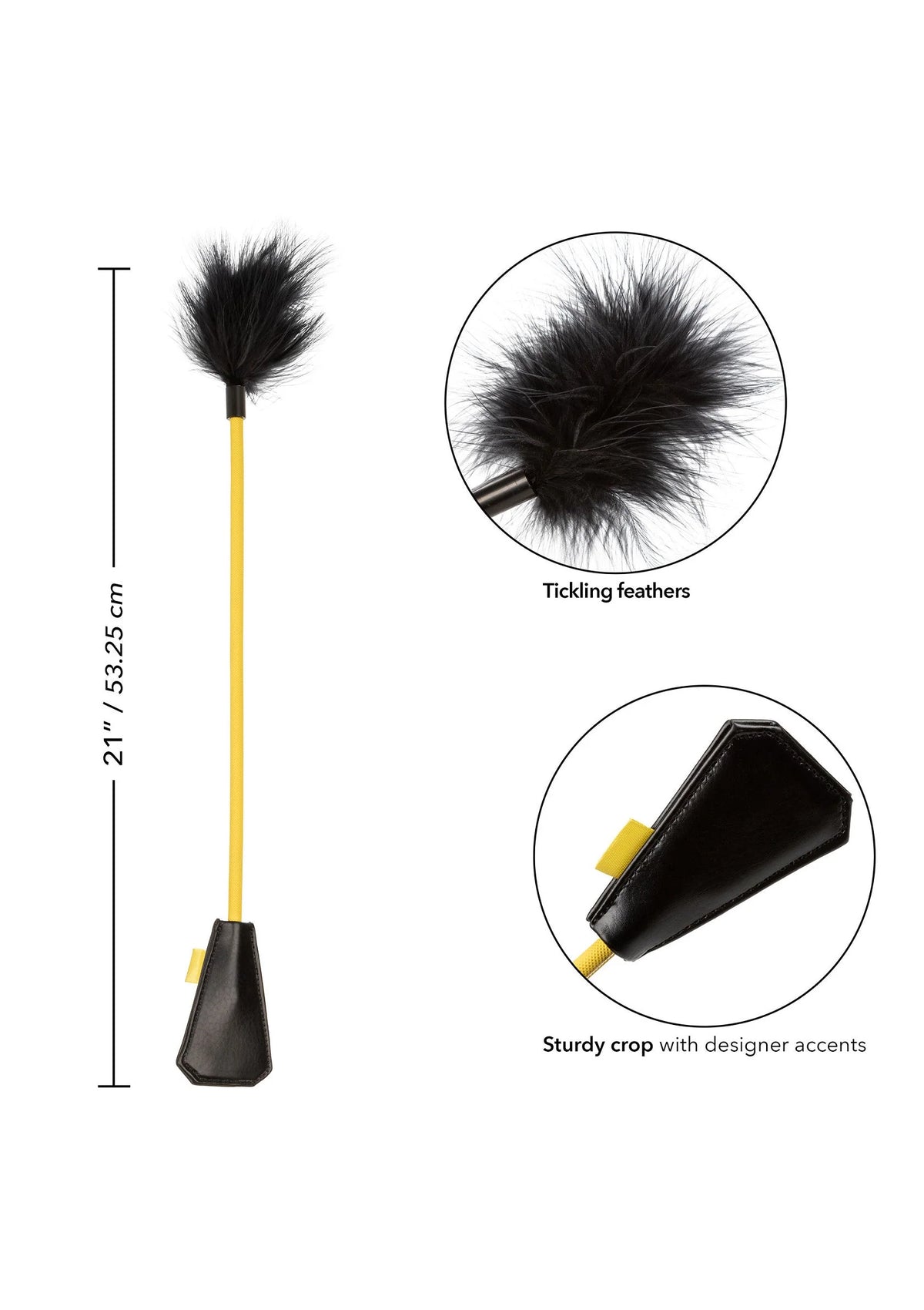 Bestel: Boundless Feather Crop by CalExotics - bij Happytoys.nl, happytoys.be, Happytoys.ae: erotische sex webshop | liever Happy dan Easy ⭐⭐⭐⭐⭐