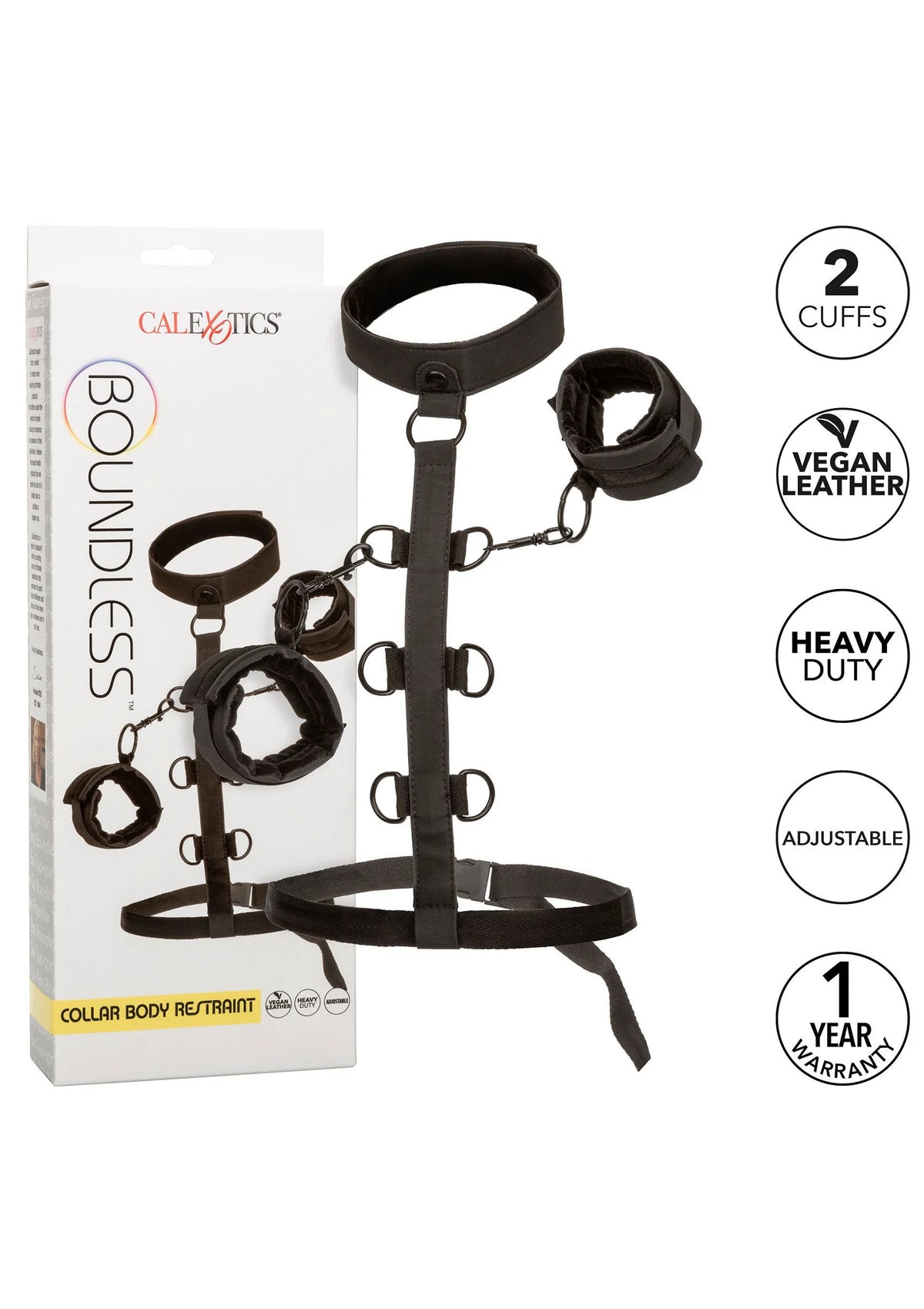 Bestel: Boundless Collar Body Restraint by CalExotics - bij Happytoys.nl, happytoys.be, Happytoys.ae: erotische sex webshop | liever Happy dan Easy ⭐⭐⭐⭐⭐