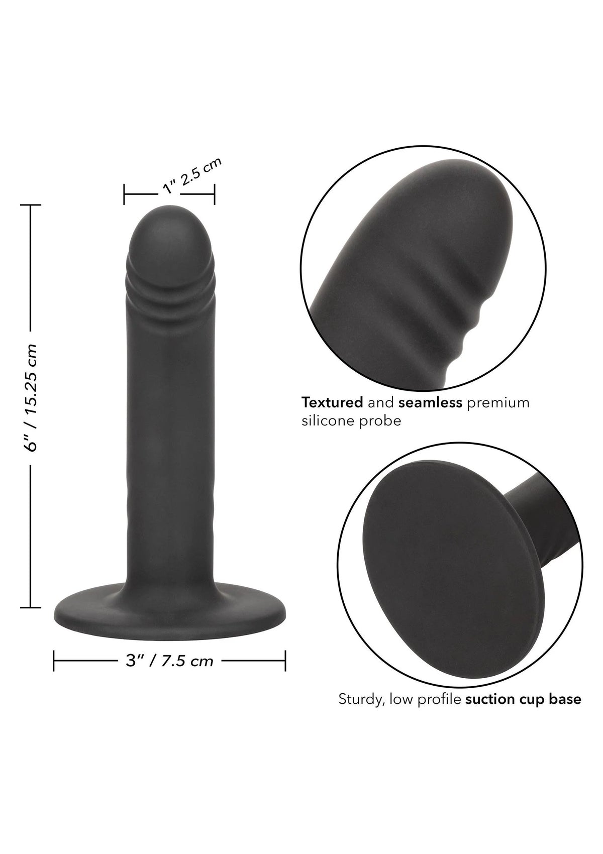 Bestel: Boundless 6â/15.25 cm Ridged Anaal probe by CalExotics - bij Happytoys.nl, happytoys.be, Happytoys.ae: erotische sex webshop | liever Happy dan Easy âââââ