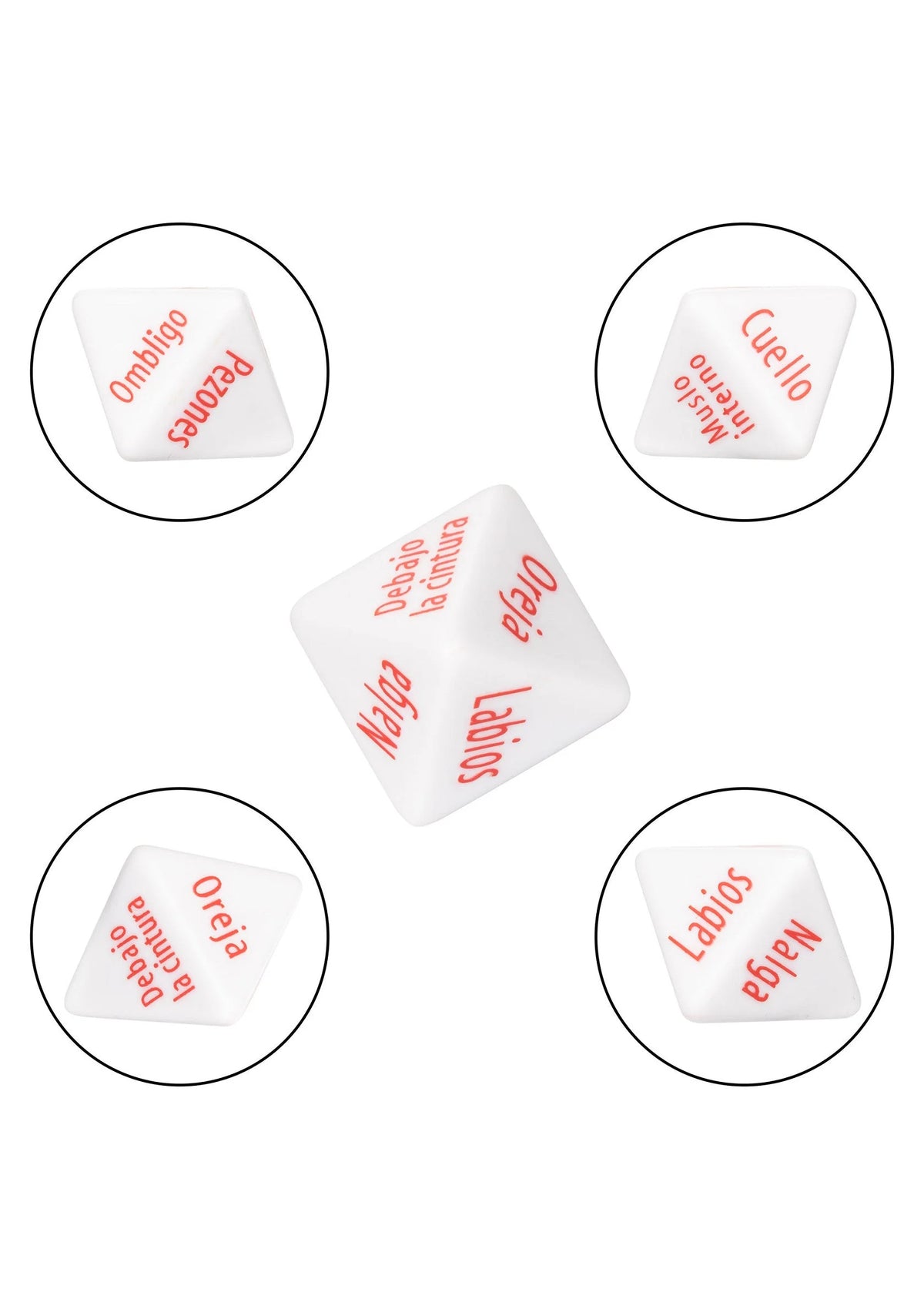 Bestel: Tempt & Tease Dados dice (ESP) by CalExotics - bij Happytoys.nl, happytoys.be, Happytoys.ae: erotische sex webshop | liever Happy dan Easy ⭐⭐⭐⭐⭐