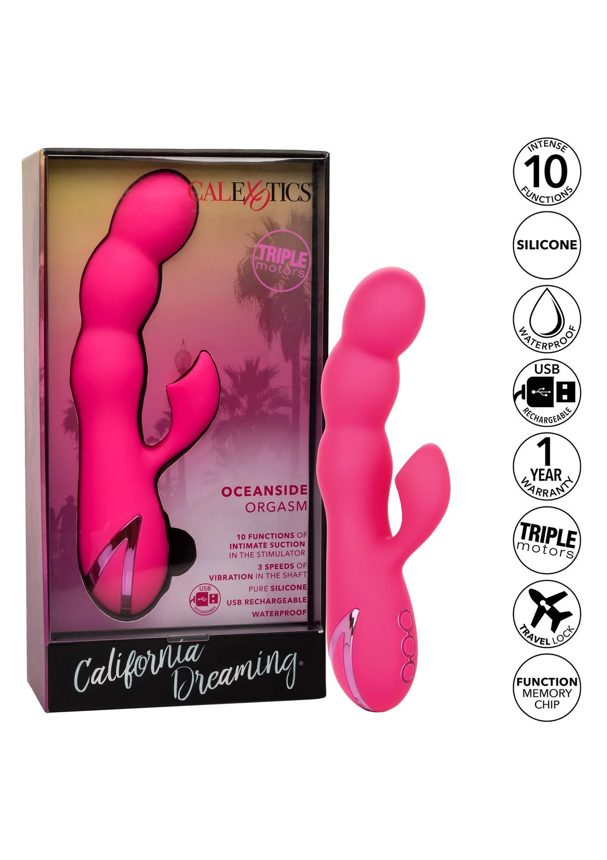 Bestel: California Dreaming Oceanside Orgasm by CalExotics - bij Happytoys.nl, happytoys.be, Happytoys.ae: erotische sex webshop | liever Happy dan Easy ⭐⭐⭐⭐⭐