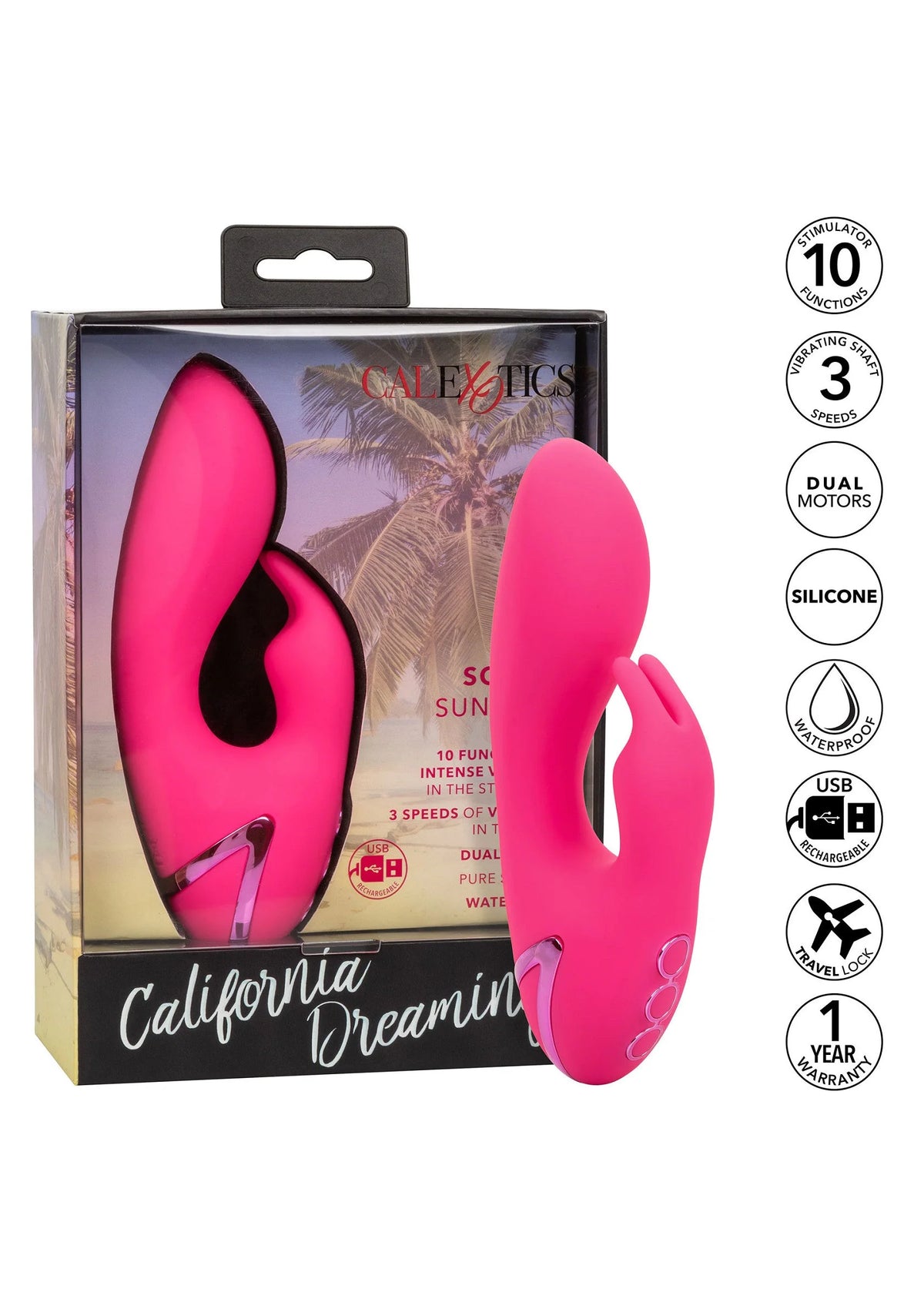 Bestel: California Dreaming So. Cal Sunshine by CalExotics - bij Happytoys.nl, happytoys.be, Happytoys.ae: erotische sex webshop | liever Happy dan Easy ⭐⭐⭐⭐⭐