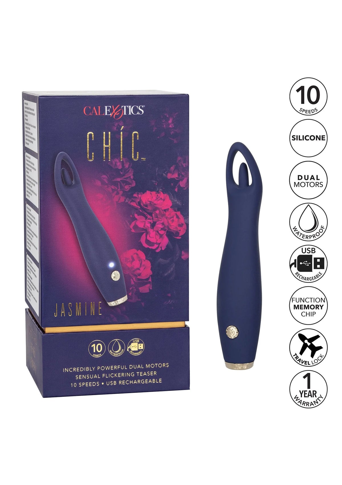 Bestel: Chíc Jasmine by CalExotics - bij Happytoys.nl, happytoys.be, Happytoys.ae: erotische sex webshop | liever Happy dan Easy ⭐⭐⭐⭐⭐