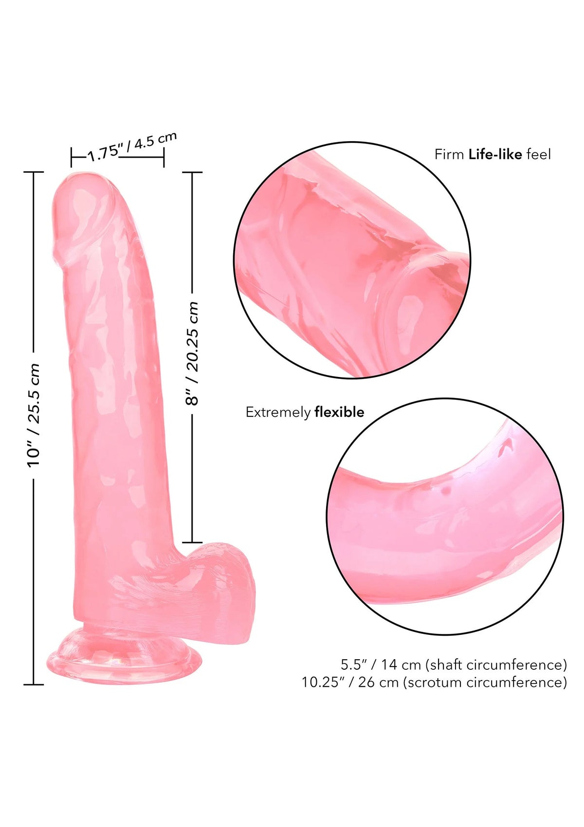 Bestel: Queen Size Dong 8 inch by CalExotics Size Queen - bij Happytoys.nl, happytoys.be, Happytoys.ae: erotische sex webshop | liever Happy dan Easy ⭐⭐⭐⭐⭐
