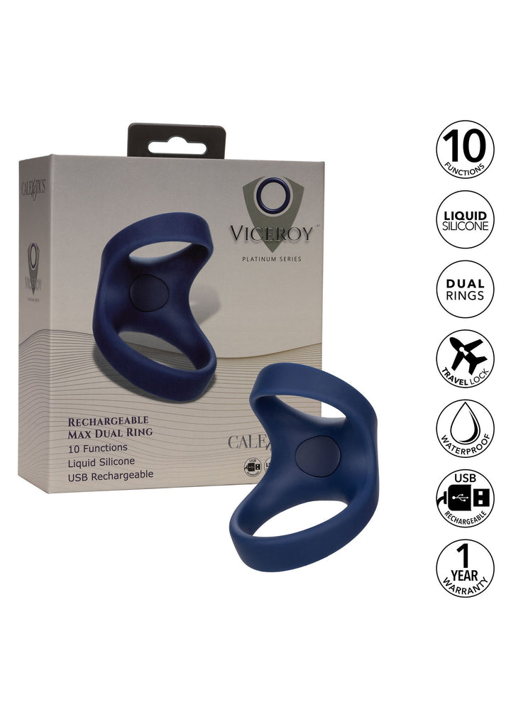 Bestel: Rechargeable Max Dual Ring by CalExotics Viceroy - bij Happytoys.nl, happytoys.be, Happytoys.ae: erotische sex webshop | liever Happy dan Easy âââââ