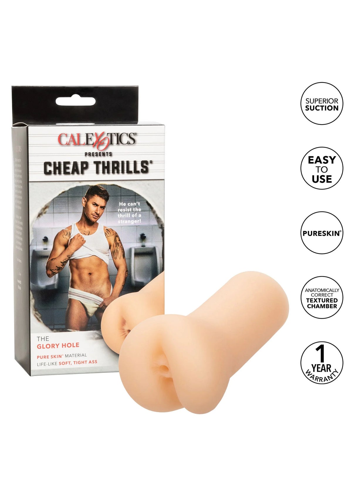 Bestel: Cheap Thrills The Glory Hole Masturbator Stroker by CalExotics - bij Happytoys.nl, happytoys.be, Happytoys.ae: erotische sex webshop | liever Happy dan Easy ⭐⭐⭐⭐⭐