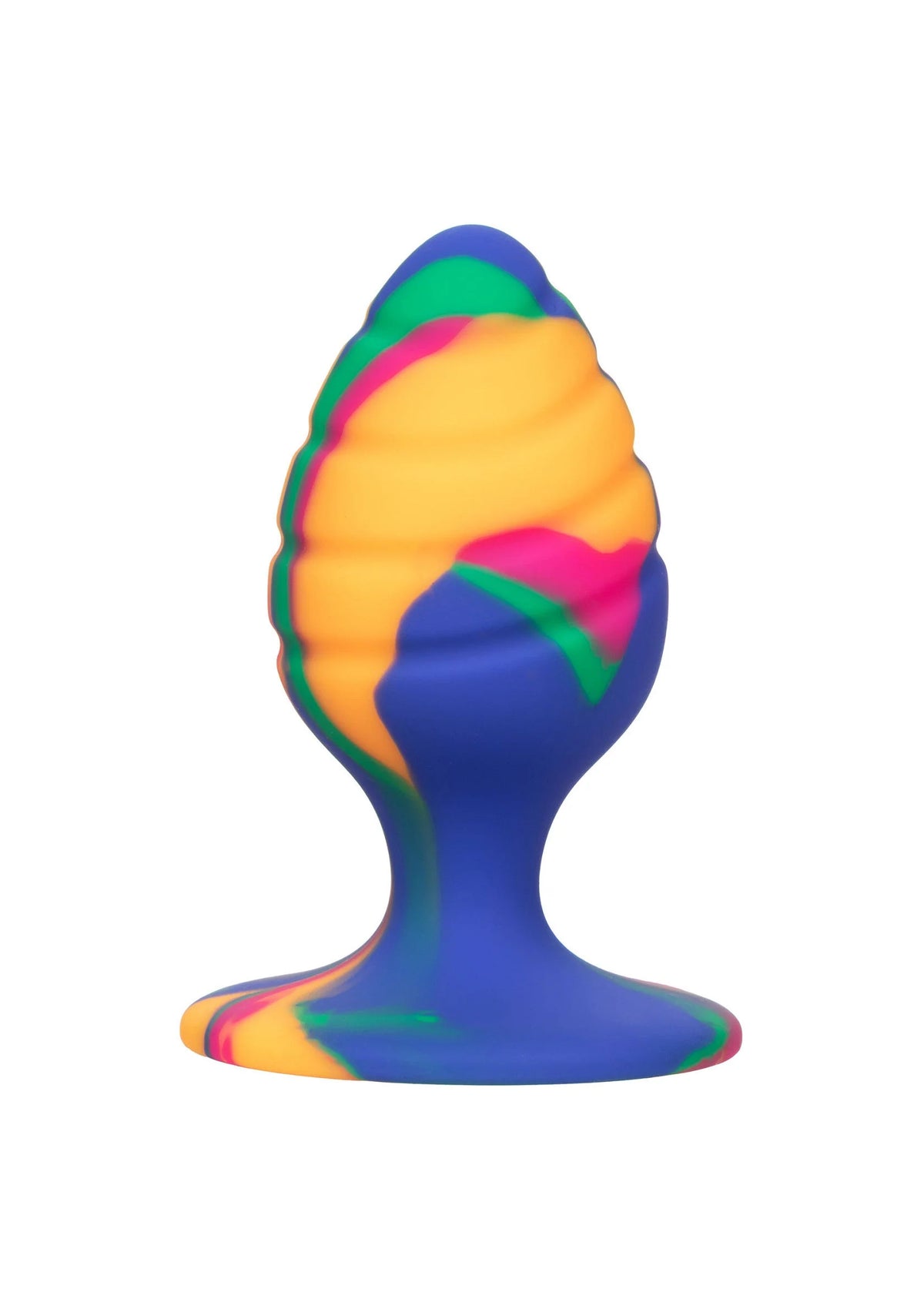 Bestel: Medium Swirl Plug by CalExotics Cheeky - bij Happytoys.nl, happytoys.be, Happytoys.ae: erotische sex webshop | liever Happy dan Easy ⭐⭐⭐⭐⭐ - Default Title - 14651 - MULTICOLOR