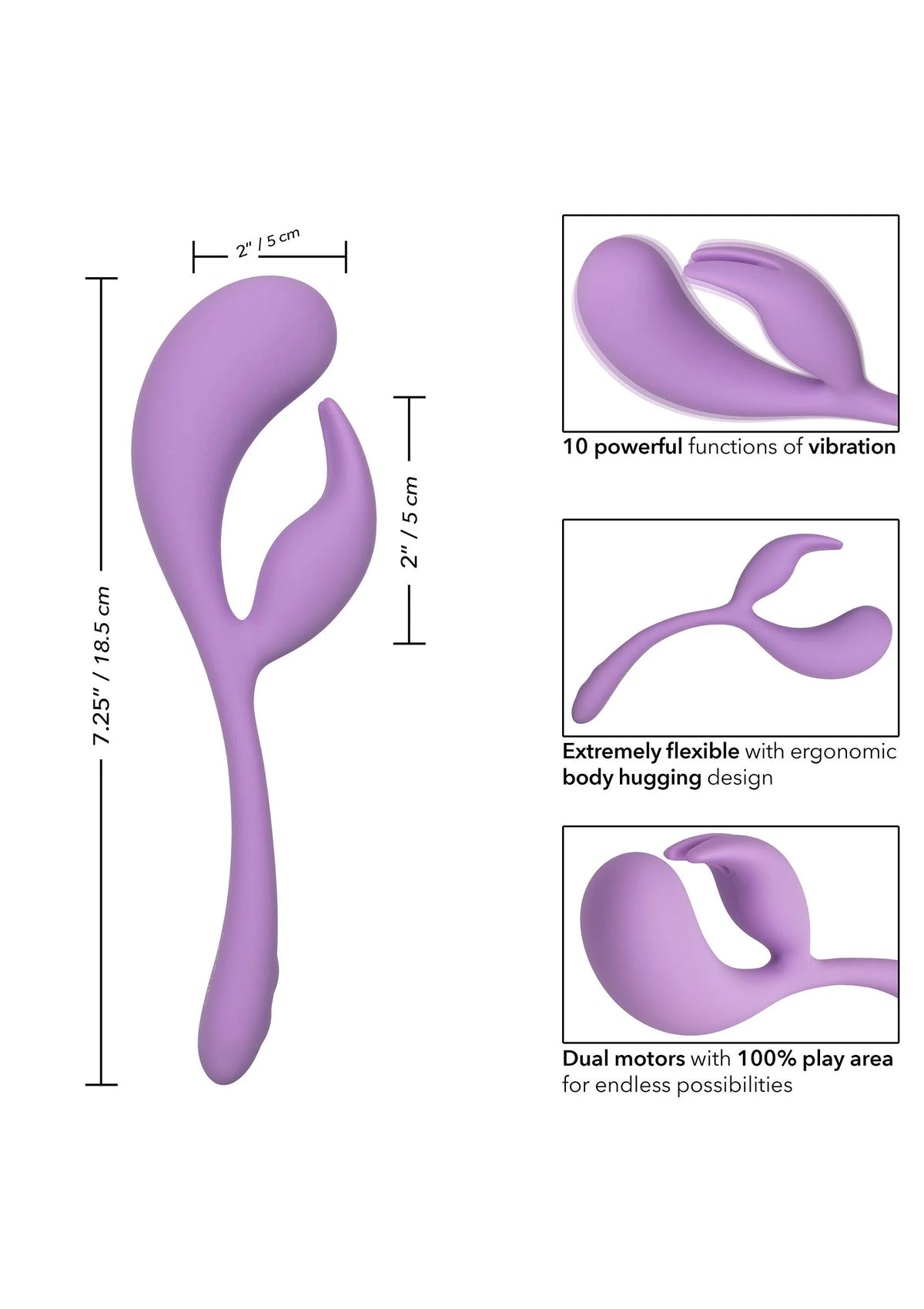 Bestel: Elle Liquid Silicone Dual Flicker Vibrator by CalExotics Elle - bij Happytoys.nl, happytoys.be, Happytoys.ae: erotische sex webshop | liever Happy dan Easy ⭐⭐⭐⭐⭐