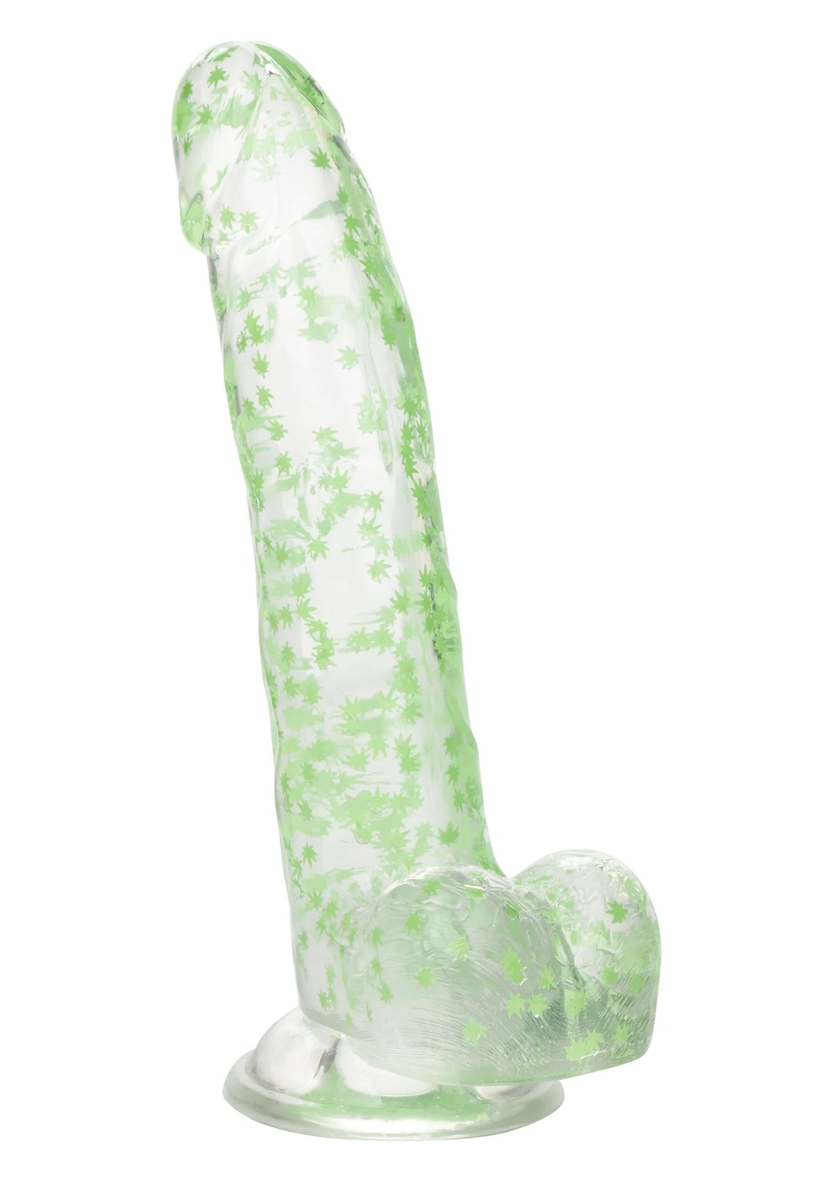 Bestel: Naughty Bits I Leaf Dick Glow - In - The - Dark Weed Leaf Dildo by CalExotics - bij Happytoys.nl, happytoys.be, Happytoys.ae: erotische sex webshop | liever Happy dan Easy ⭐⭐⭐⭐⭐ - Default Title - 14729 - GLOW