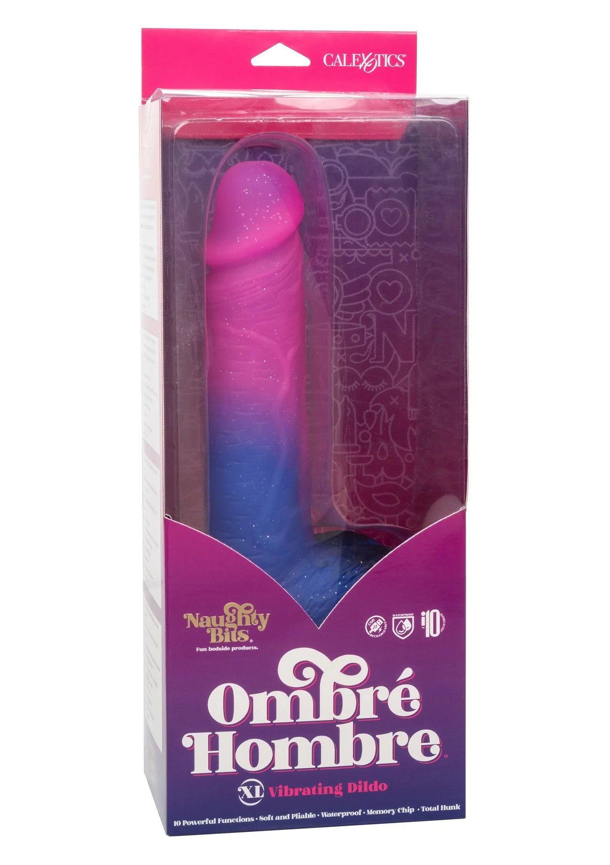 Bestel: Naughty Bits Ombré Hombre XL Vibrating Dildo by CalExotics - bij Happytoys.nl, happytoys.be, Happytoys.ae: erotische sex webshop | liever Happy dan Easy ⭐⭐⭐⭐⭐