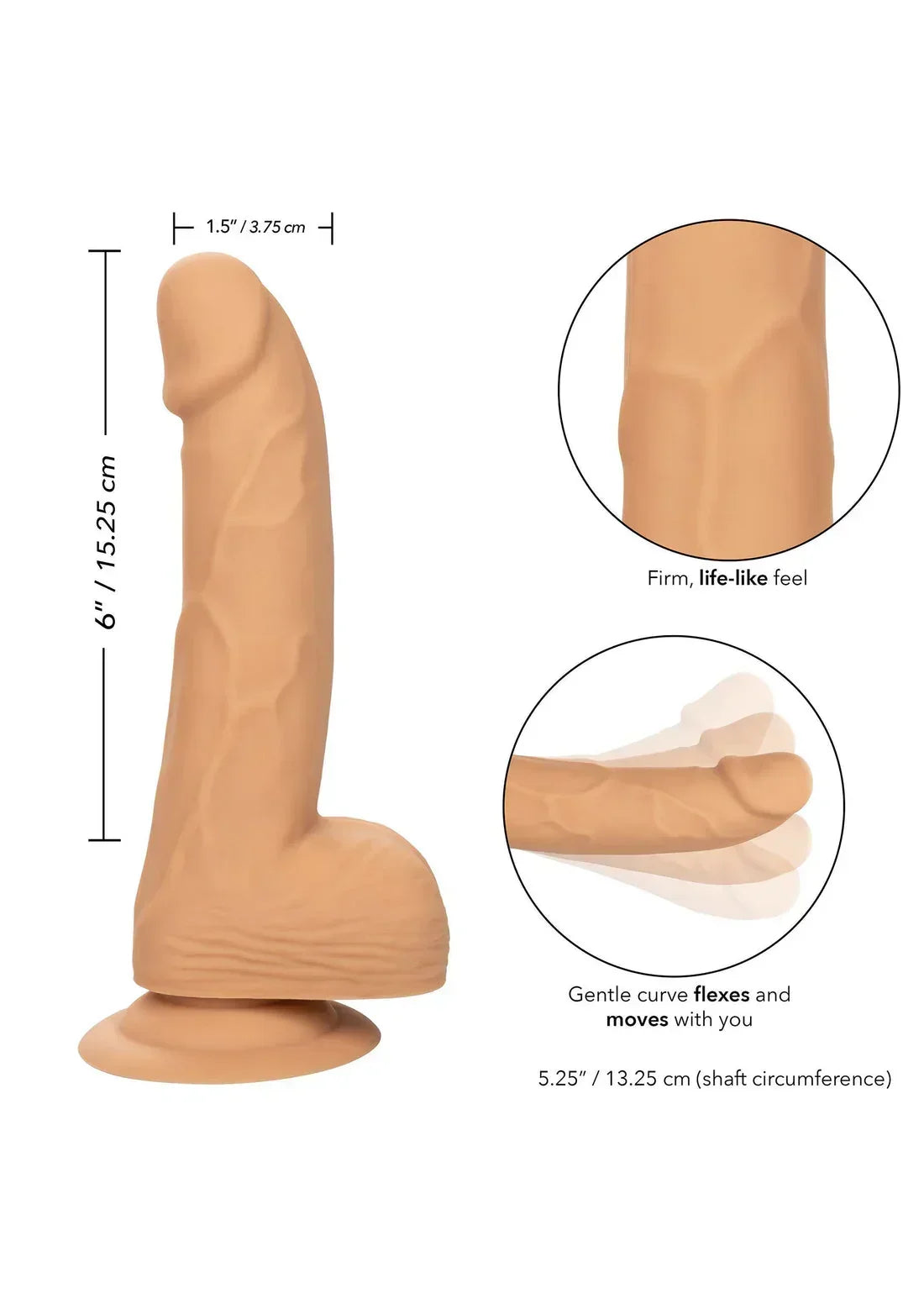 Bestel: Silicone Studs 6 inch by CalExotics - bij Happytoys.nl, happytoys.be, Happytoys.ae: erotische sex webshop | liever Happy dan Easy âââââ