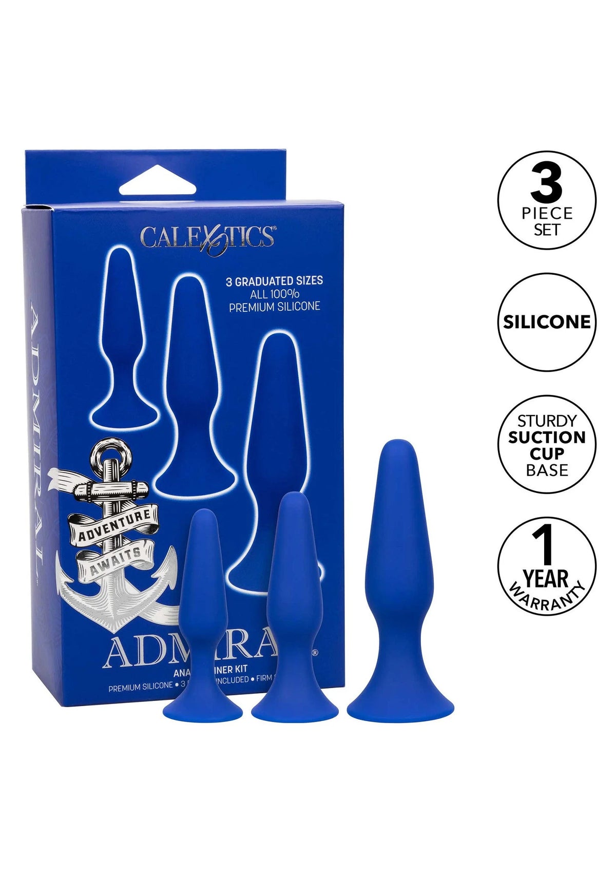 Bestel: Admiral Anal Trainer Kit by CalExotics - bij Happytoys.nl, happytoys.be, Happytoys.ae: erotische sex webshop | liever Happy dan Easy ⭐⭐⭐⭐⭐