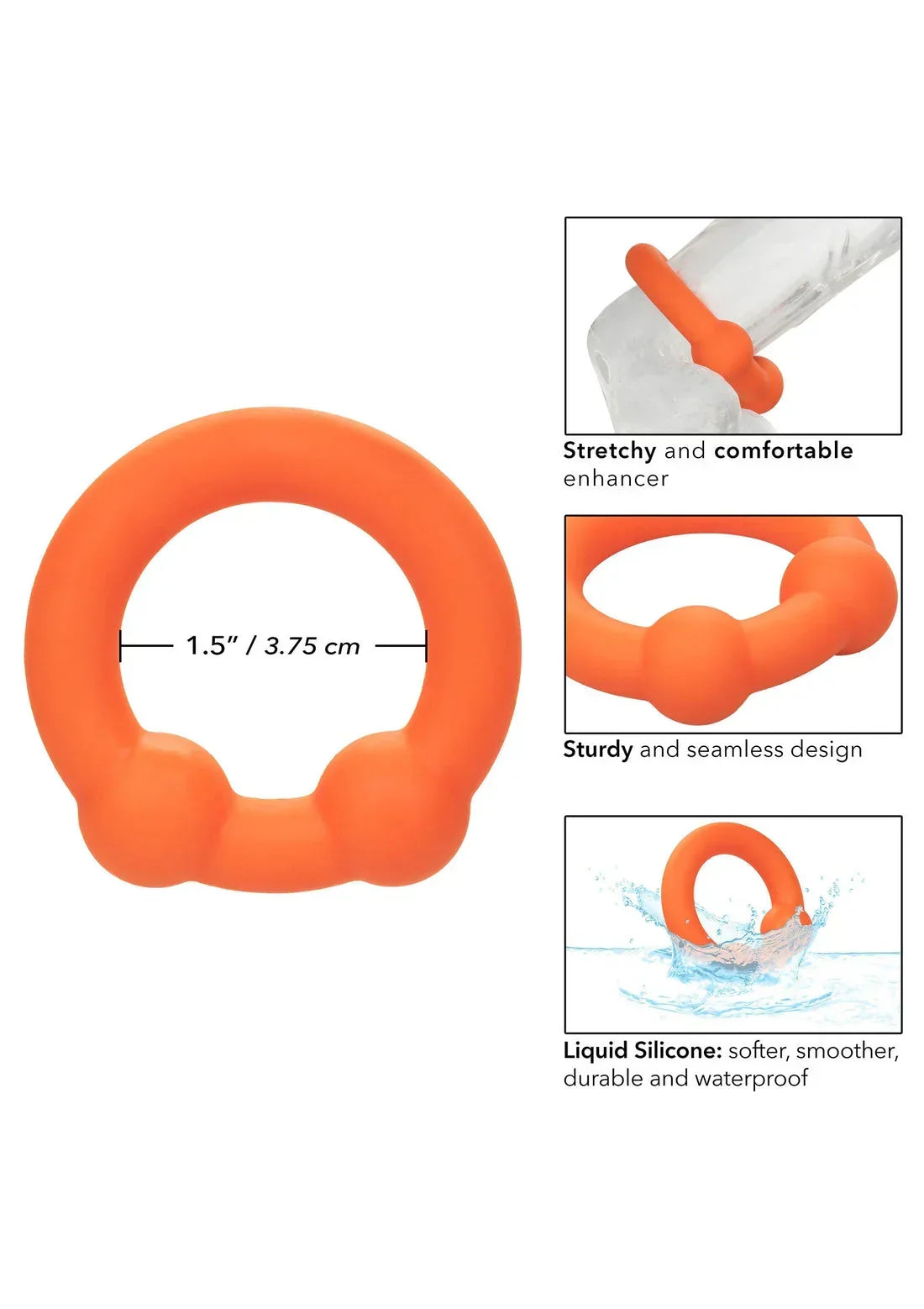 Bestel: Alpha Dual Ball Ring by CalExotics - bij Happytoys.nl, happytoys.be, Happytoys.ae: erotische sex webshop | liever Happy dan Easy âââââ