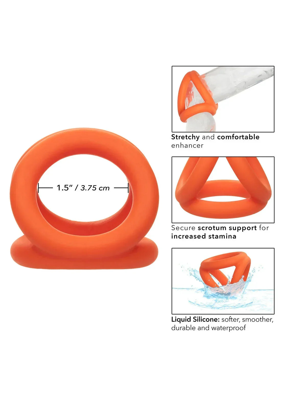 Bestel: Alpha Tri - Ring by CalExotics - bij Happytoys.nl, happytoys.be, Happytoys.ae: erotische sex webshop | liever Happy dan Easy âââââ