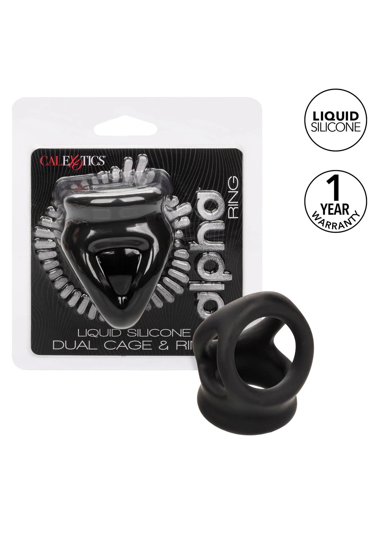 Bestel: Alpha Dual Cage Ring by CalExotics - bij Happytoys.nl, happytoys.be, Happytoys.ae: erotische sex webshop | liever Happy dan Easy âââââ