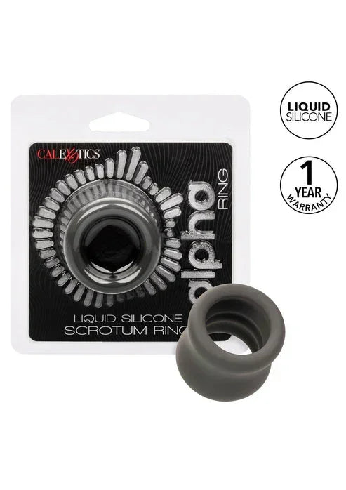 Bestel: Alpha Scrotum Stretching Ring by CalExotics - bij Happytoys.nl, happytoys.be, Happytoys.ae: erotische sex webshop | liever Happy dan Easy ⭐⭐⭐⭐⭐