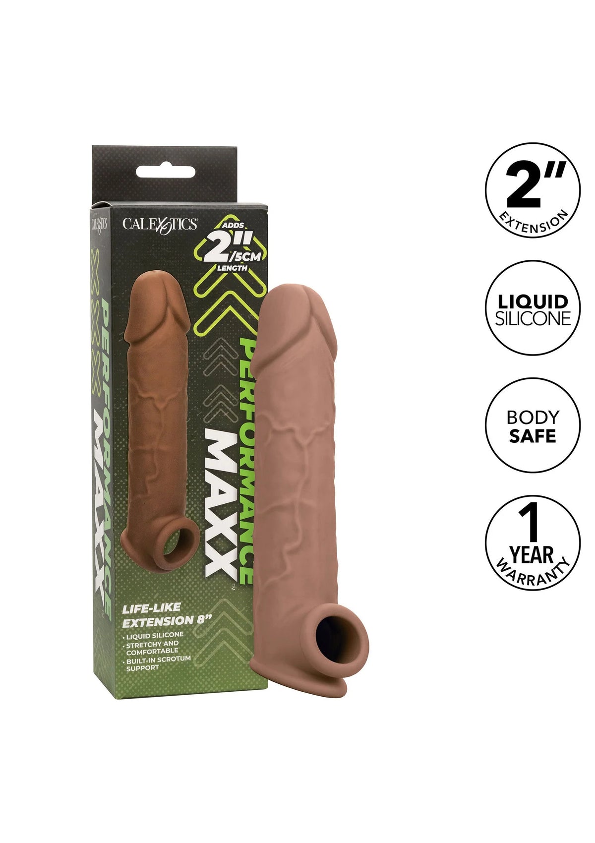Bestel: Life - Like Extension 8 inch by CalExotics Performance Maxx - bij Happytoys.nl, happytoys.be, Happytoys.ae: erotische sex webshop | liever Happy dan Easy âââââ