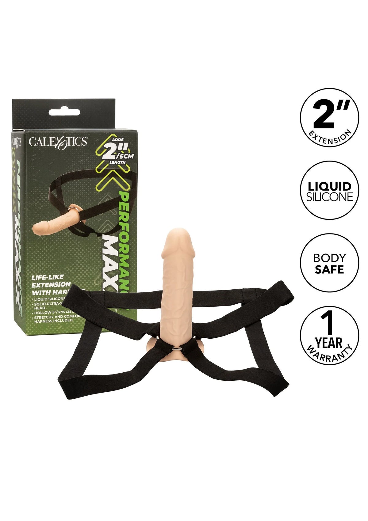 Bestel: Life - Like Extension W Harness by CalExotics - bij Happytoys.nl, happytoys.be, Happytoys.ae: erotische sex webshop | liever Happy dan Easy ⭐⭐⭐⭐⭐